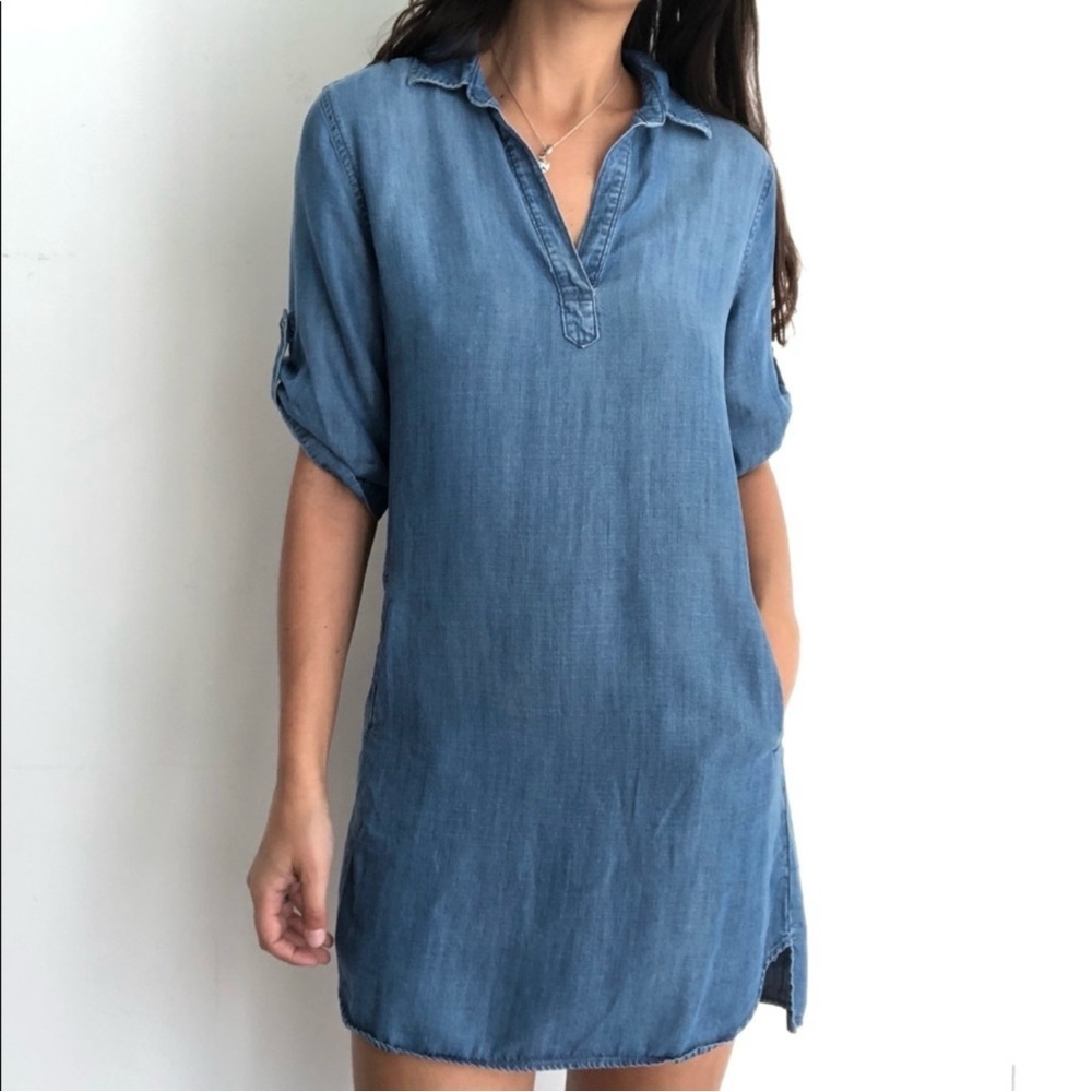Anthropologie Cloth And Stone Tencel Mini Dress